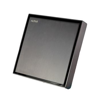 REJILLA CUADRADA PARA DUCHA GRIS 150 X 150 MM