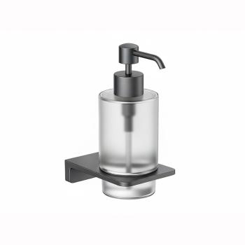 DISPENSADOR DE JABON CON SOPORTE NIQUELADO