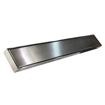 REJILLA RECTANGULAR PARA DUCHA CROMADA 80 X 600 MM